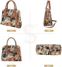 Cargar imagen en el visor de la galería, Tapestry Cat-Print Handbag