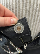 Load image into Gallery viewer, Harley Davidson Leather Pants & Bling Belt (Size 2)