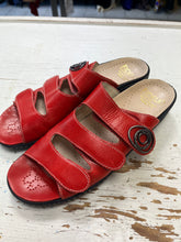 Load image into Gallery viewer, Fidelio Fabia Red Leather Sandals (Size 41=10)