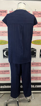 Charger l'image dans la galerie, Jones New York Navy Crinkle Set (Size L)