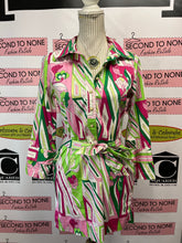 Load image into Gallery viewer, Talbots Groovy Print Button Front Tunic (Size 6P)