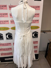Cargar imagen en el visor de la galería, White Cotton Halter Dress (Size XL)