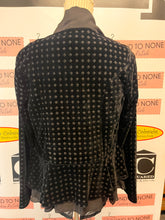 Load image into Gallery viewer, Cupio Black Ruffle Front Jacket (Size S)