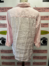 Charger l'image dans la galerie, Kim Rogers Pink 100% Linen Blouse (Size L)