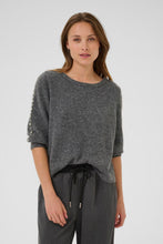 Cargar imagen en el visor de la galería, Wool Blend Pearl Sleeve Sweater (2 Colours)