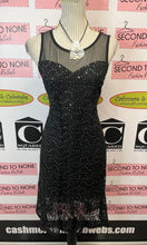 Cargar imagen en el visor de la galería, All-Over Lace & Sequin Little-Black-Dress (Only 1 Left!)