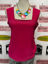 Load image into Gallery viewer, Red Coral Pink Studded Tank (Size M)