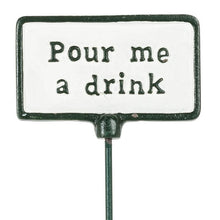 Cargar imagen en el visor de la galería, Cast Iron Plant Spike Signs (3 Different Sayings Left!)