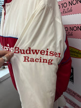 Load image into Gallery viewer, Vintage Budweiser Racing Puff Jacket (Size L)