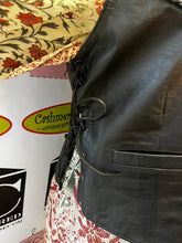 Load image into Gallery viewer, Genuine Leather Biker Vest (Size XL)