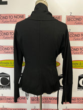 Charger l'image dans la galerie, Black Draped Open-Front Cardigan (Size 8)