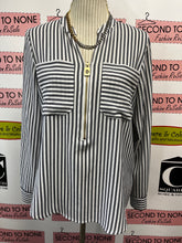 Load image into Gallery viewer, Michael Kors Striped Blouse (Size S)
