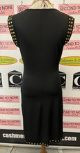Load image into Gallery viewer, Michael Kors Edgy Stud Little Black Dress (Size M)