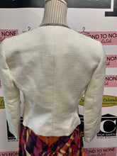 Load image into Gallery viewer, Tahari Cropped Rhinestone Trim Jacket (Size 2)