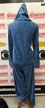 Load image into Gallery viewer, Teal Velour Track Suit (Size M)