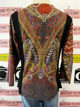Cargar imagen en el visor de la galería, Parsley & Sage Paisley Block Print Top (Size L)