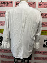 Load image into Gallery viewer, Cece White Linen Blazer (Size XL)