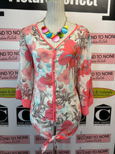 Load image into Gallery viewer, Point Zero Tropical Foliage Blouse (Size L)