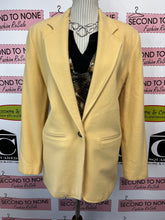 Load image into Gallery viewer, Vintage TraditionYellow Wool Blazer (Size 12)