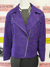 Load image into Gallery viewer, Lindor Purple Moto Style Jacket (Size 12)