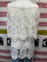 Load image into Gallery viewer, White Crochet Lace Tiered Top (Size S/M)