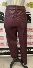 Load image into Gallery viewer, NWT Burgundy Faux Leather Pants (Size 6/EU32)