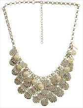 Load image into Gallery viewer, Metal & Pearl Chunky Necklace (2 Colours)