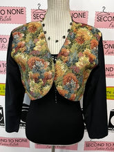 Load image into Gallery viewer, Vintage Cropped Tapestry Shrug (Size M)
