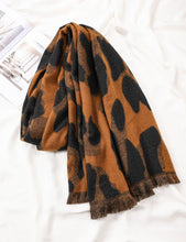 Cargar imagen en el visor de la galería, Brown & Black Leopard Scarf (Restocked!)
