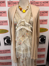 Load image into Gallery viewer, NWT Joan Vass Beige Cardigan (Size S)