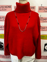 Charger l'image dans la galerie, Chunky Knit Red Turtleneck (Size M)