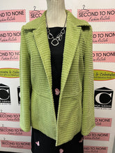 Load image into Gallery viewer, Lime Green Textured Blazer (Size 8)