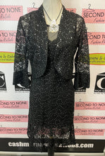 Cargar imagen en el visor de la galería, All-Over Lace & Sequin Little-Black-Dress (Only 1 Left!)