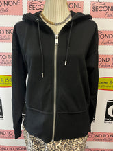Load image into Gallery viewer, Michael Kors Logo Stripe Zipper Hoodie (Size M)