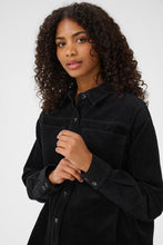 Cargar imagen en el visor de la galería, Black Corduroy Cotton Jacket