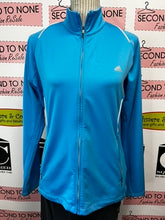 Cargar imagen en el visor de la galería, St. Andrews Old Course x Adidas Blue Zip Jacket (Size M)