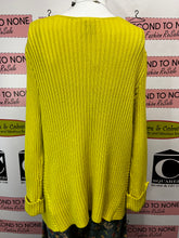 Load image into Gallery viewer, Alison Sheri Acid Yellow Knit Cardigan (Size S)
