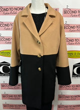 Cargar imagen en el visor de la galería, Portrait Colour Block Pea Coat (Size 16)
