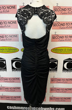 Cargar imagen en el visor de la galería, Xscape Black Ruched Dress (Size 18)