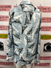 Cargar imagen en el visor de la galería, Karl Lagerfeld "Eiffel Tower" Blouse (Size XL)