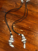 Cargar imagen en el visor de la galería, Long Silver & Gem-Stone Necklace