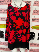 Load image into Gallery viewer, Moda Elegante Bold Flower Tunic (Size L/XL)