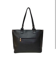 Load image into Gallery viewer, Classic Black Tote Handbag