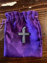 Charger l'image dans la galerie, Sterling Silver Purple Cross Charm