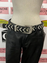 Load image into Gallery viewer, Harley Davidson Leather Pants & Bling Belt (Size 2)