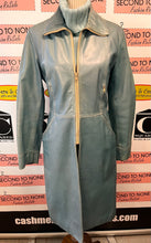 Load image into Gallery viewer, Vintage Plein Sud Blue Leather Jacket (Size 10)