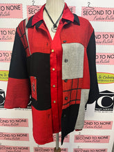 Load image into Gallery viewer, Michael Kors Red Collared Blouse (Size XL)