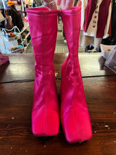 Load image into Gallery viewer, Call It Spring Neon Pink Heeled Boots (Size 10)