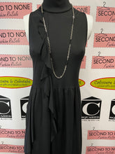 Cargar imagen en el visor de la galería, Zara Hi-Neck Ruffle Accent Maxi Dress (Size S)