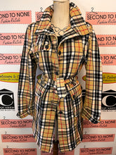 Charger l'image dans la galerie, Patrick King Thompson Camel Plaid Long Jacket (Size L- fits M)
